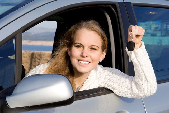 Women Buying Car